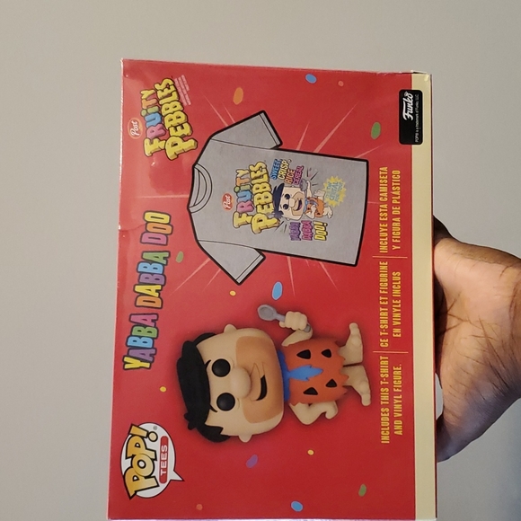 Yabba Dabba Doo Fred Flinestone Fruity Pebbles Funko Pop & TEE Bundle - Small - Picture 5 of 5